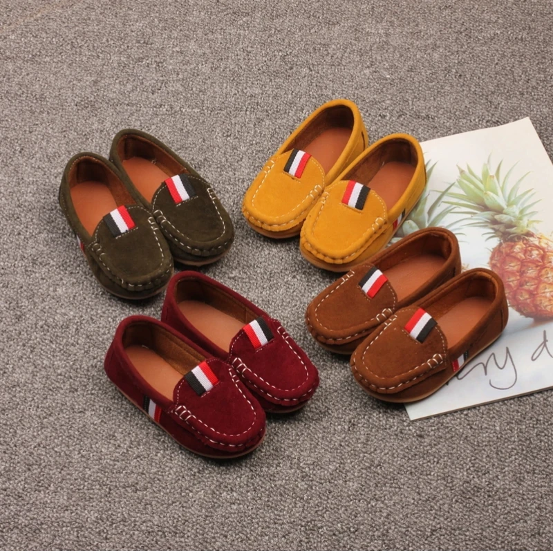 Spring Boys Girls Moccasin Loafers Soft Suede Slip-On Kids Flats Formal Flexiable Sole Casual Boat Shoes for Children 21-36
Spring Boys Girls Moccasin Loafers Soft Suede Slip-On Kids Flats Formal Flexiable Sole Casual Boat Shoes for Children 21-36
