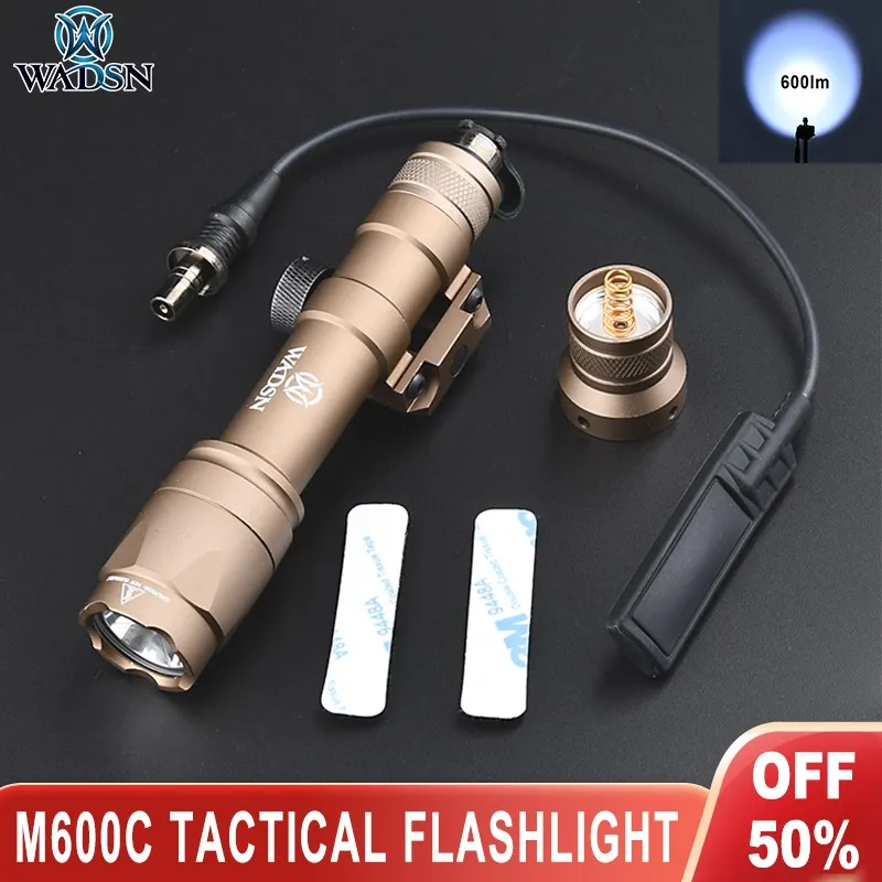 WADSN Surefir M600 тактический фонарь M600C Armas оружие Скаут светильник светодиодный 600lumes Softair наружная Охота AR15 винтовка страйкбол
WADSN Surefir M600 тактический фонарь M600C Armas оружие Скаут светильник светодиодный 600lumes Softair наружная Охота AR15 винтовка страйкбол