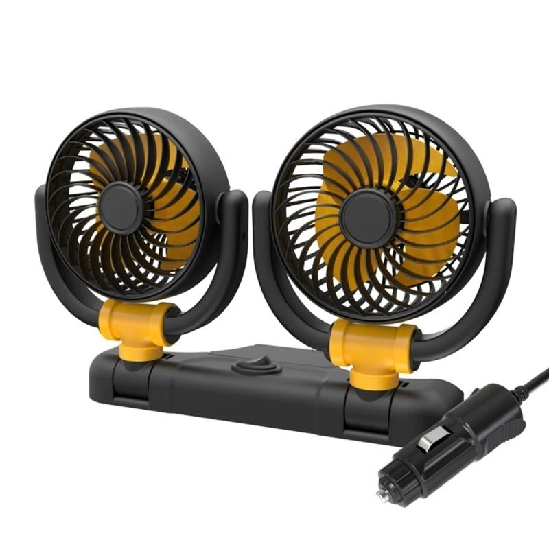 USB/12V/24V Car Fan, 360 Degree Adjustable Double Head Car Fan Car Essentials Car Coolers Fan Electric Fan 2 Speed
USB/12V/24V Car Fan, 360 Degree Adjustable Double Head Car Fan Car Essentials Car Coolers Fan Electric Fan 2 Speed