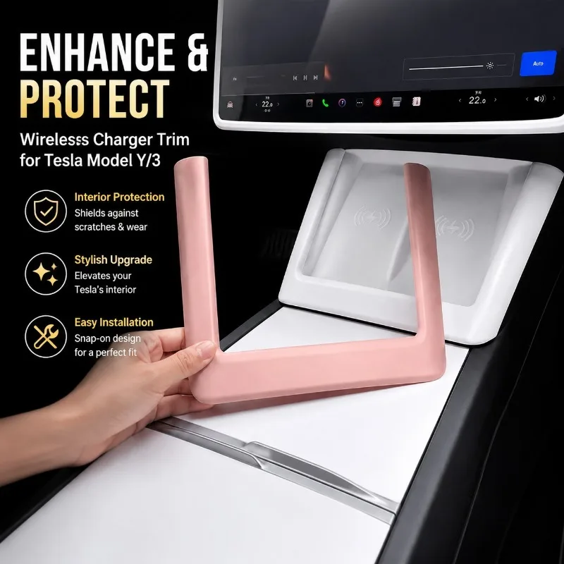 Dashboard Wireless Charge Trim Border Inner Guard Styling Refit Component Compatible Updated Tesla Model3 ModelY Console
Dashboard Wireless Charge Trim Border Inner Guard Styling Refit Component Compatible Updated Tesla Model3 ModelY Console
