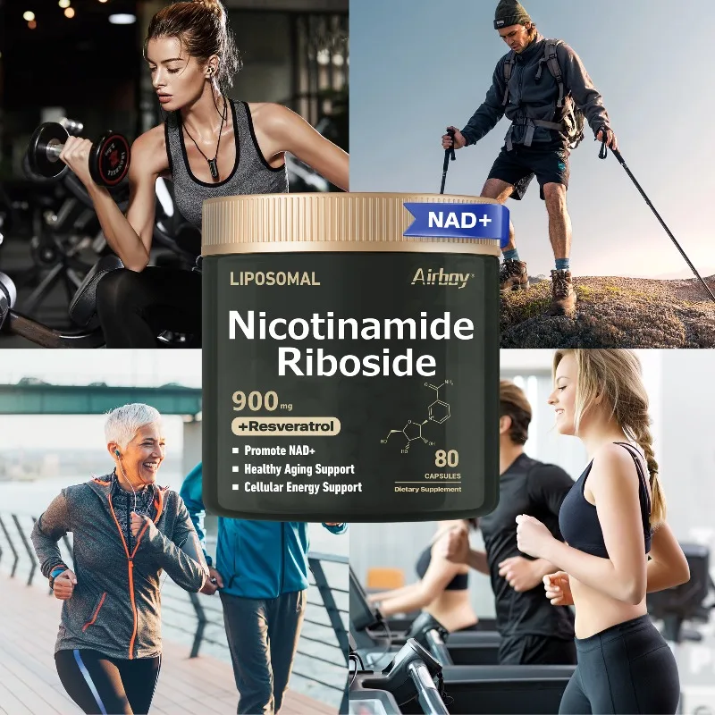 80 Capsules NAD+ Supplement 900mg Liposomal Nicotinamide Nucleoside Riboside Resveratrol NAD Supplement Boost Energy
80 Capsules NAD+ Supplement 900mg Liposomal Nicotinamide Nucleoside Riboside Resveratrol NAD Supplement Boost Energy