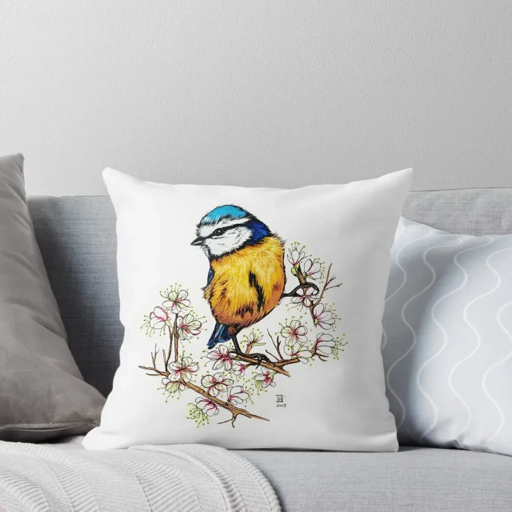Blue tit with cherry blossoms Throw Pillow pillows decor home Sofa Covers pillow
Blue tit with cherry blossoms Throw Pillow pillows decor home Sofa Covers pillow