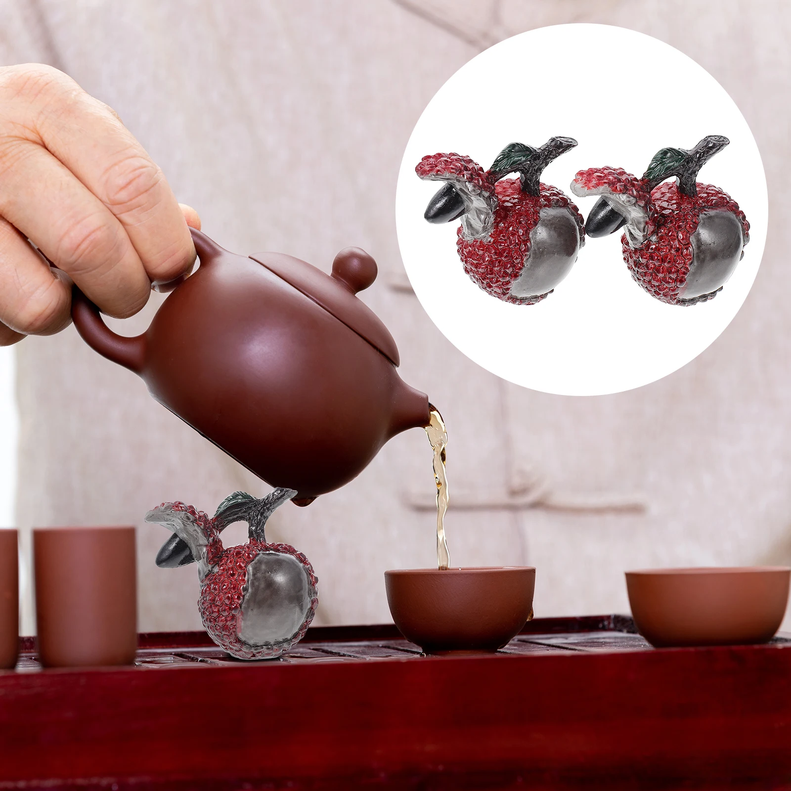 2 Pcs Colour Changing Tea Pet Home Decor Figurines for Your Desk Fruit Shaped Adornment
2 Pcs Colour Changing Tea Pet Home Decor Figurines for Your Desk Fruit Shaped Adornment