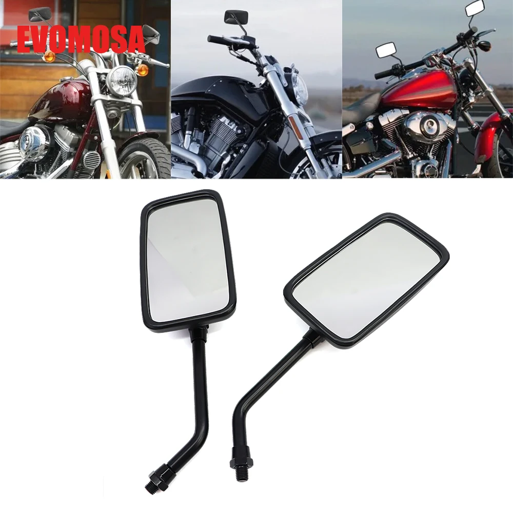 1 Pair Black 10MM Universal Motorcycle Rear View Mirrors Thread Black Rectangle Rearview Side Mirrors for Motorcycle Scooter ATV
1 Pair Black 10MM Universal Motorcycle Rear View Mirrors Thread Black Rectangle Rearview Side Mirrors for Motorcycle Scooter ATV