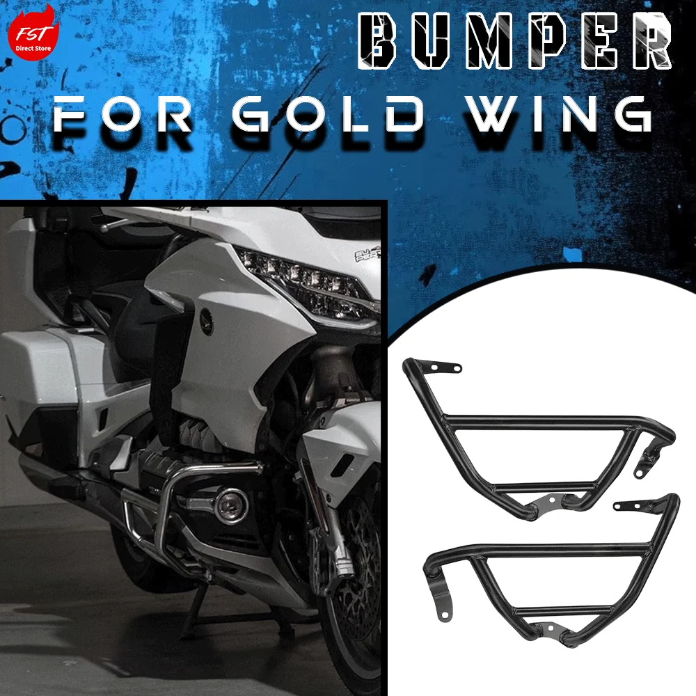 Modified Stainless Steel Crash Bars Anti-Fall Bumper Guards for Gold Wing