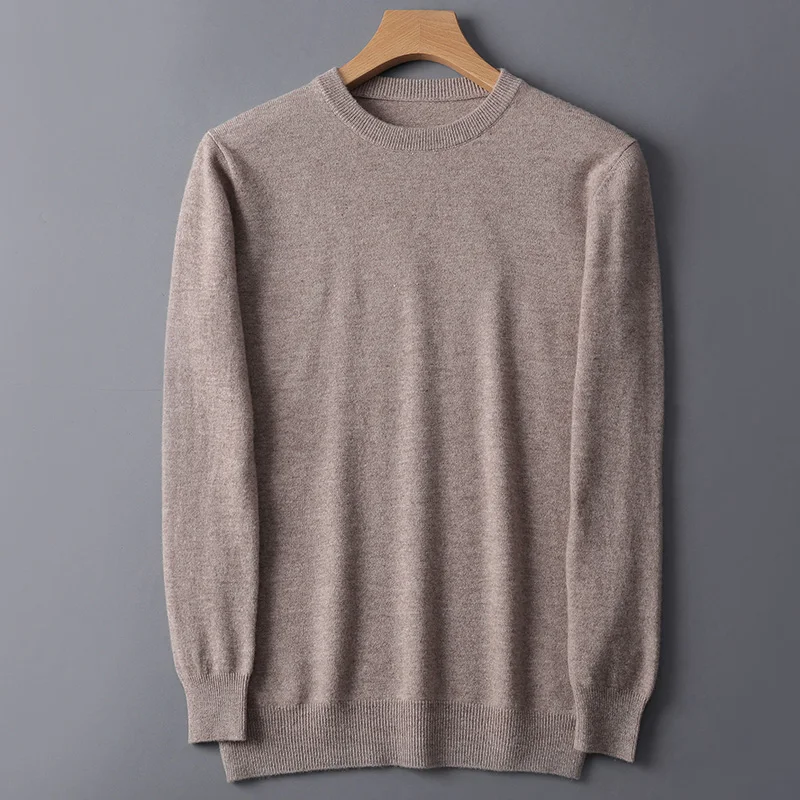 Autumn/Winter New Men's Loose fitting Clothing Solid Round Neck Sweater Casual 100% Pure Wool Knitted Pullover
Autumn/Winter New Men's Loose fitting Clothing Solid Round Neck Sweater Casual 100% Pure Wool Knitted Pullover