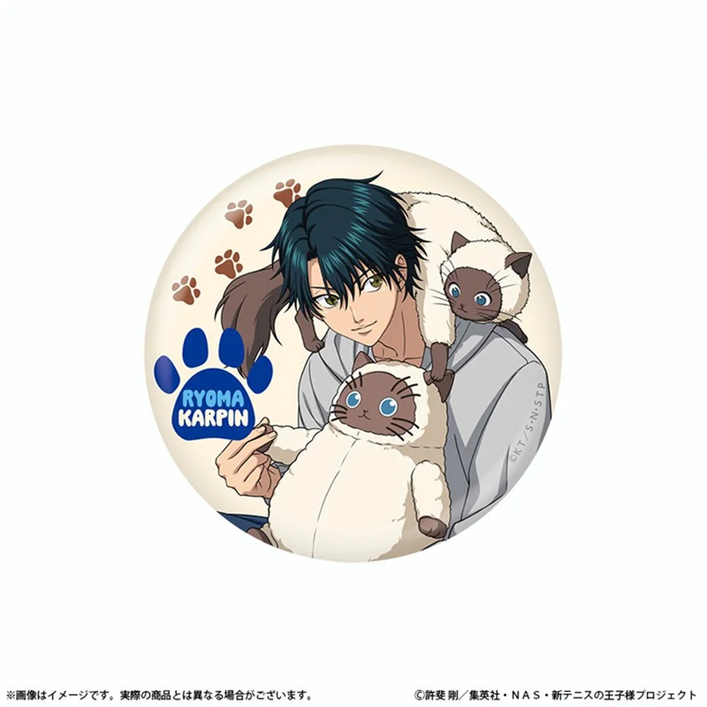 58mm Anime New prince of tennis Ryoma Echizen KARUPIN Cosplay COSTUME Badge Pin SPTE Tinplate Brooch Prop
58mm Anime New prince of tennis Ryoma Echizen KARUPIN Cosplay COSTUME Badge Pin SPTE Tinplate Brooch Prop