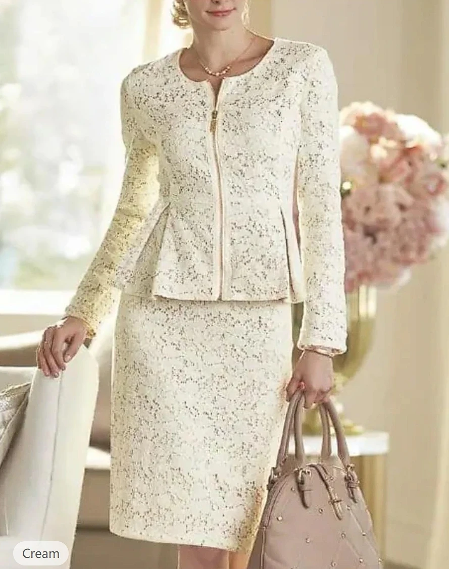 Two Piece Sheath/Column Mother of the Bride Dress Formal Wedding Guest Elegant Party Off Shoulder Long Chiffon Lace Formal Dress
Two Piece Sheath/Column Mother of the Bride Dress Formal Wedding Guest Elegant Party Off Shoulder Long Chiffon Lace Formal Dress