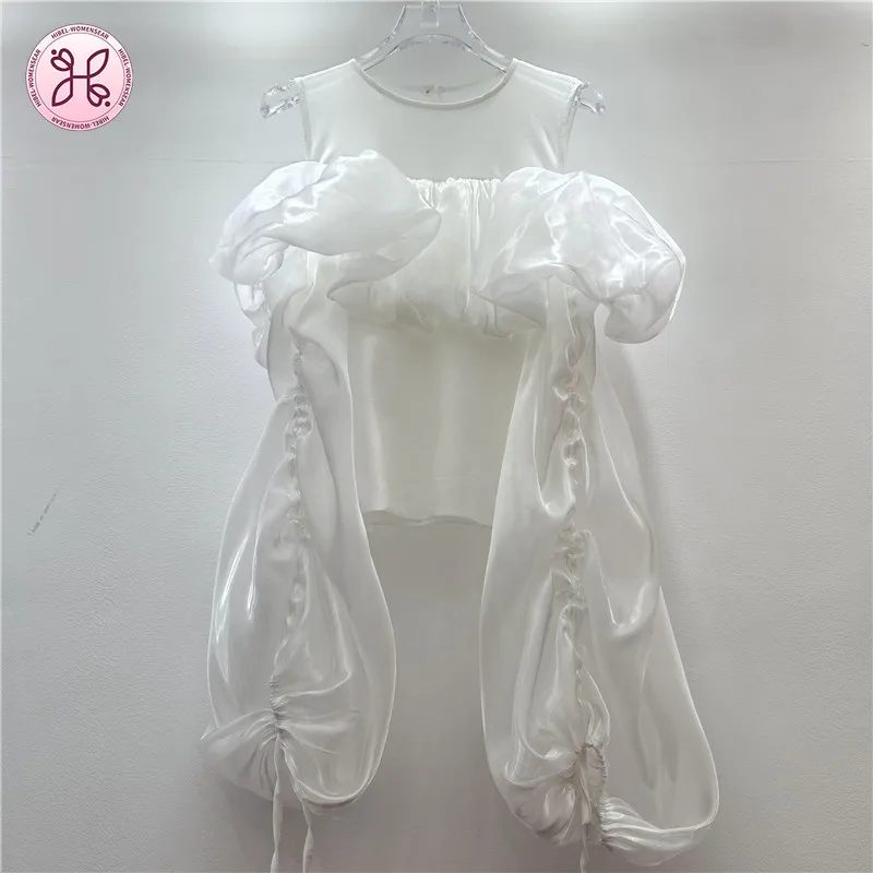 2026 New Women's American Style Puff Sleeve Blouse,Sheer Mesh Off-Shoulder Loose Fit Shiny Casual Top blouse women blouse women
2026 New Women's American Style Puff Sleeve Blouse,Sheer Mesh Off-Shoulder Loose Fit Shiny Casual Top blouse women blouse women