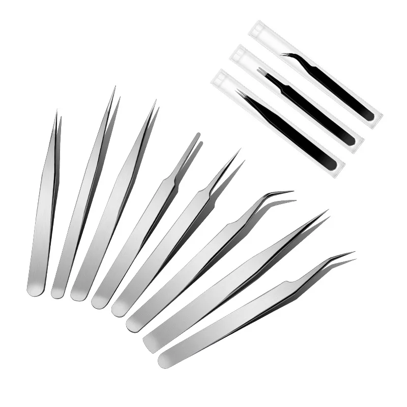 Anti-Static Precision Tweezers Set, Stainless Steel Curved and Straight Tip Tweezers for Electronics
Anti-Static Precision Tweezers Set, Stainless Steel Curved and Straight Tip Tweezers for Electronics