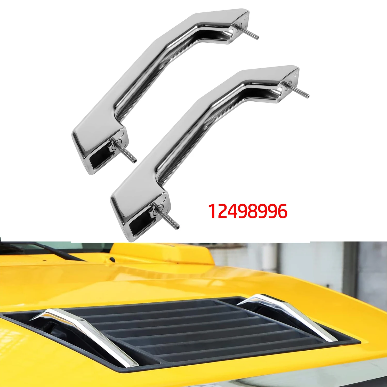 Automotive Smooth Chrome Billet Hood Handles (Silver) #12498996 for All 2003-2009 Hummer H2 & H2 SUT Models Exterior Accessories
Automotive Smooth Chrome Billet Hood Handles (Silver) #12498996 for All 2003-2009 Hummer H2 & H2 SUT Models Exterior Accessories