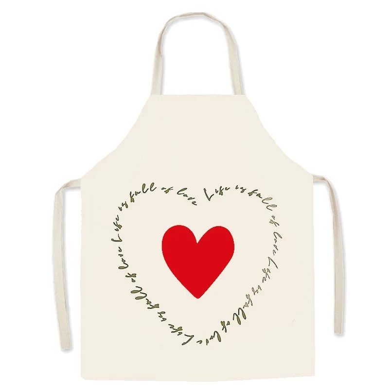 Romantic Red Heart Kitchen Apron for Women Baking Cooking Bib Valentine Gift Cotton Linen Pinafore Chef Waitress Cafe Workwear
Romantic Red Heart Kitchen Apron for Women Baking Cooking Bib Valentine Gift Cotton Linen Pinafore Chef Waitress Cafe Workwear