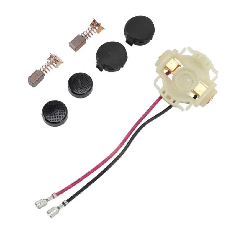 Carbon Brush Holder Kit 2 Carbon Brushes 1 Holder 2 Caps 2 Cap Covers Set For BGA450 BGA452 DGA452 BGD800 BJS160 BJS161
Carbon Brush Holder Kit 2 Carbon Brushes 1 Holder 2 Caps 2 Cap Covers Set For BGA450 BGA452 DGA452 BGD800 BJS160 BJS161