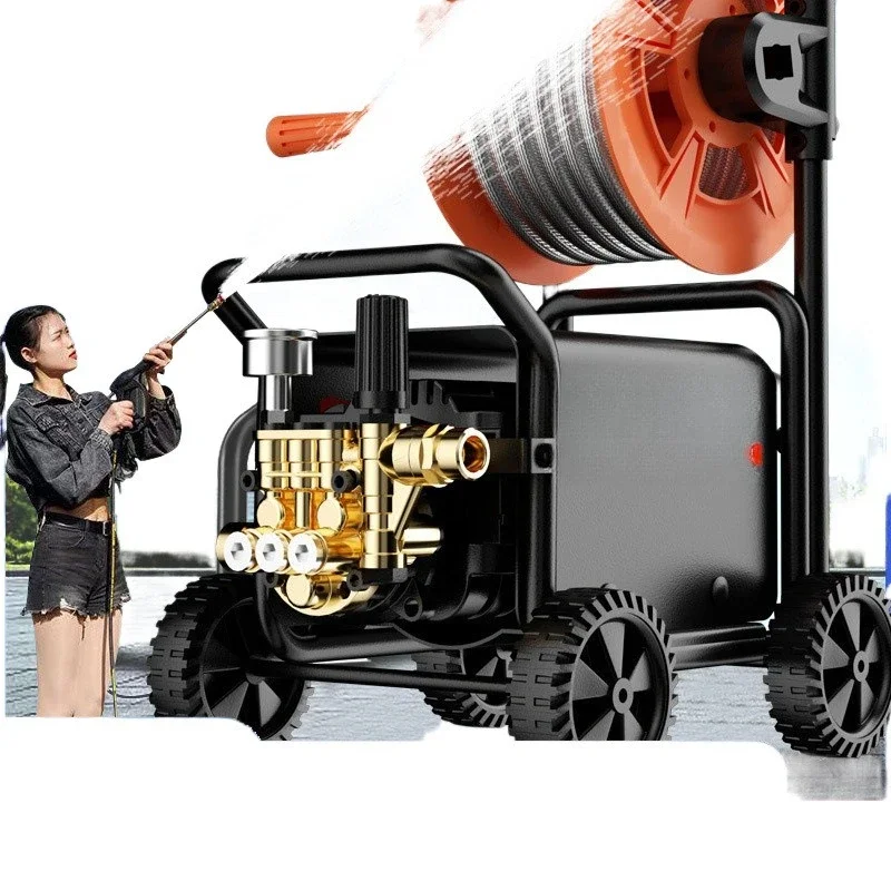 Ultra-high pressure and high power cleaning machine 220V household and commercial car washing machine, supercharged por 
Ultra-high pressure and high power cleaning machine 220V household and commercial car washing machine, supercharged por