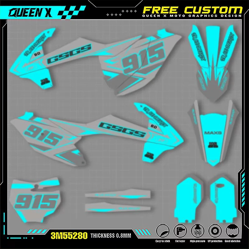 Набор графических наклеек и стикеров QUEEN X MOTO Motorcycle Team для GASGAS MC85 2021 2022 005
Набор графических наклеек и стикеров QUEEN X MOTO Motorcycle Team для GASGAS MC85 2021 2022 005