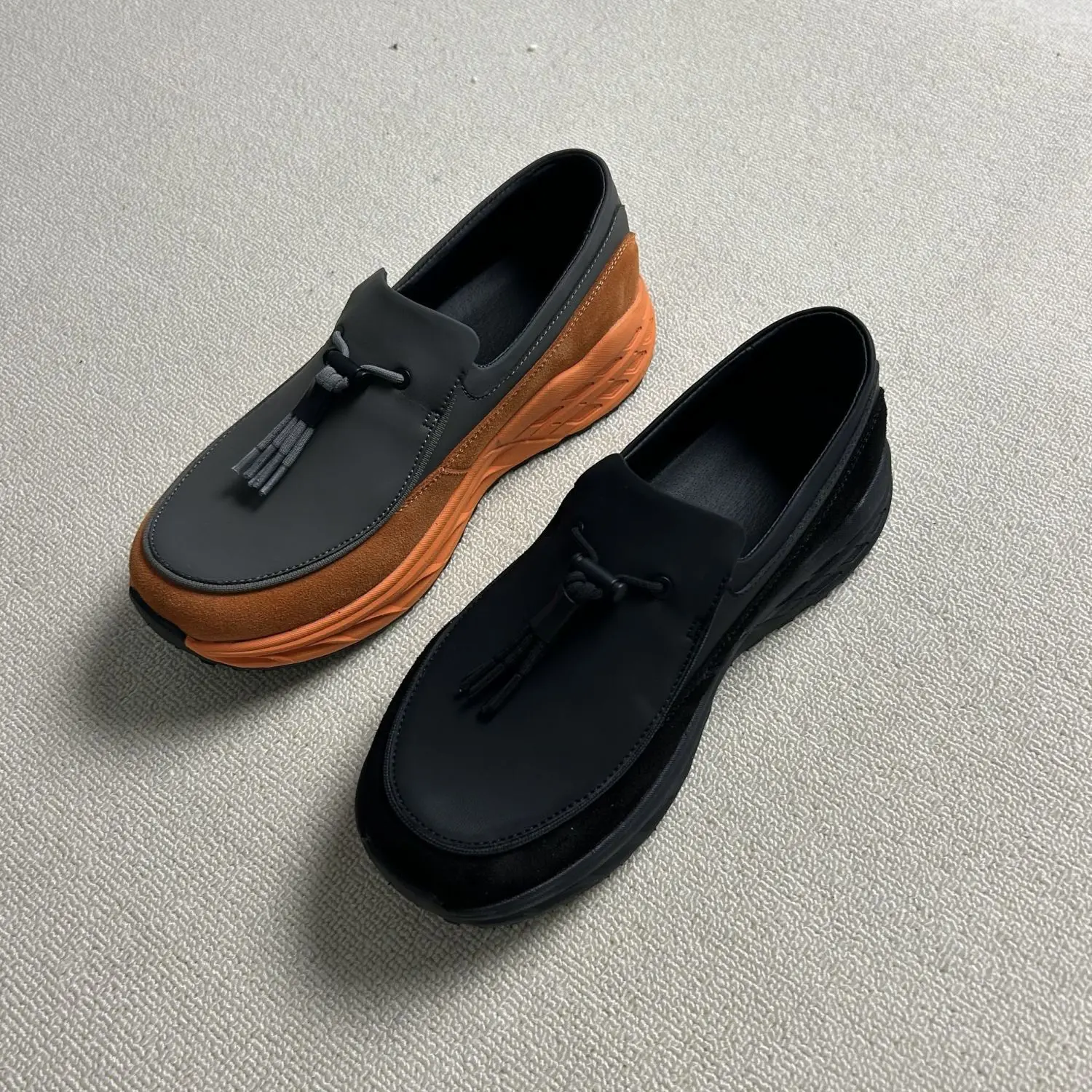 Trendy Slip-On Loafers Outdoor Thick Bottom Casual Shoes Men's Sports Heightening Hiking Running Shoes round Toe Super Fiber ...
Trendy Slip-On Loafers Outdoor Thick Bottom Casual Shoes Men's Sports Heightening Hiking Running Shoes round Toe Super Fiber ...
