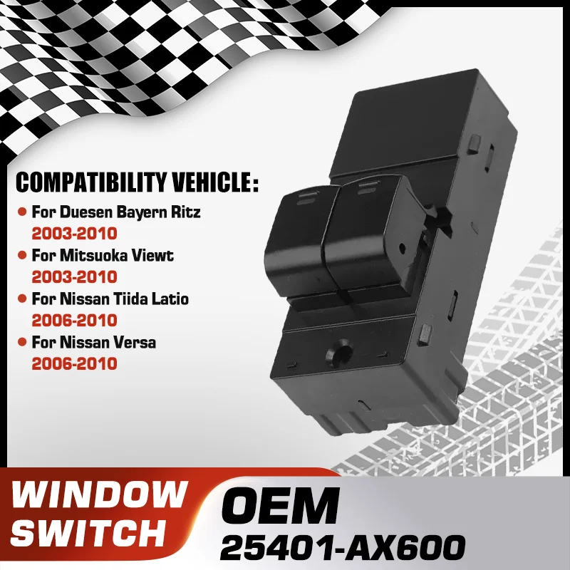 Кнопка включения управления стеклоподъемником электромобиля для Nissan March Nissan Micra MK3 2003 2007 2008 2009 2010 25401-AX600 6-контактный
Кнопка включения управления стеклоподъемником электромобиля для Nissan March Nissan Micra MK3 2003 2007 2008 2009 2010 25401-AX600 6-контактный