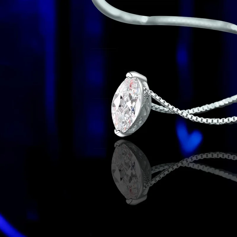 Luxury Waterdrop Simple PT950 Platinum Clavicular Chain, 1CT Marquise Cut Moissanite Diamond Daily Necklace for Women Female
Luxury Waterdrop Simple PT950 Platinum Clavicular Chain, 1CT Marquise Cut Moissanite Diamond Daily Necklace for Women Female