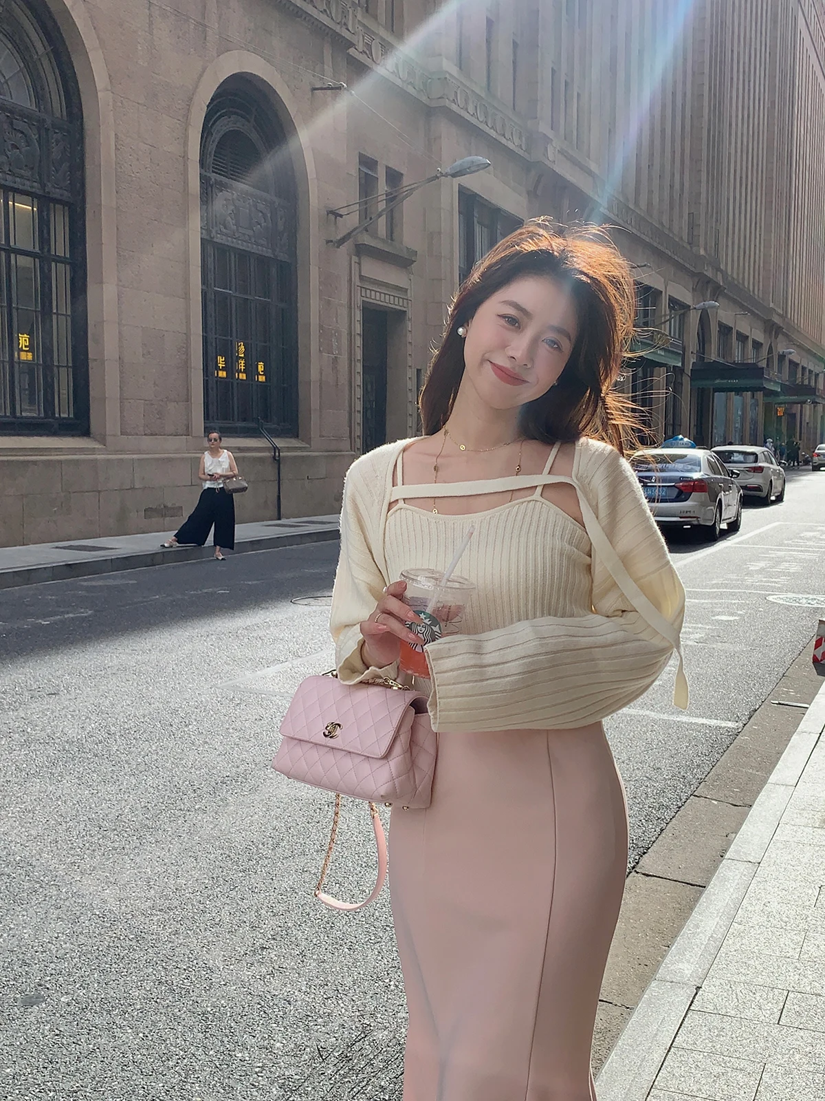 Lazy Rich Girl Baby6 Woolen Cardigan And Tank Top Set Casual Striped Two-Piece Women's Faion Autumn Spring Wear Polyester
Lazy Rich Girl Baby6 Woolen Cardigan And Tank Top Set Casual Striped Two-Piece Women's Faion Autumn Spring Wear Polyester