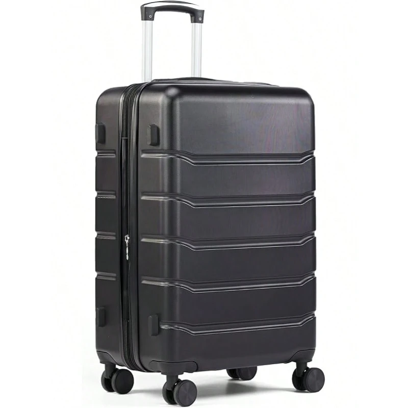 28 Inch Hardside Carry On Luggage Expandable Lightweight Rolling Suitcase Double Spinner Wheels TSA Lock Black
28 Inch Hardside Carry On Luggage Expandable Lightweight Rolling Suitcase Double Spinner Wheels TSA Lock Black