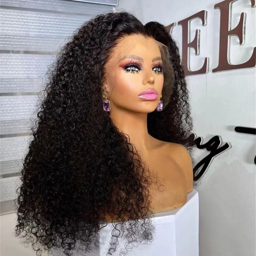 26Inch Long Kinky Curly Soft 180DensityNatural Black Deep Lace Front Wig For Women Babyhair Glueless Preplucked Daily
26Inch Long Kinky Curly Soft 180DensityNatural Black Deep Lace Front Wig For Women Babyhair Glueless Preplucked Daily