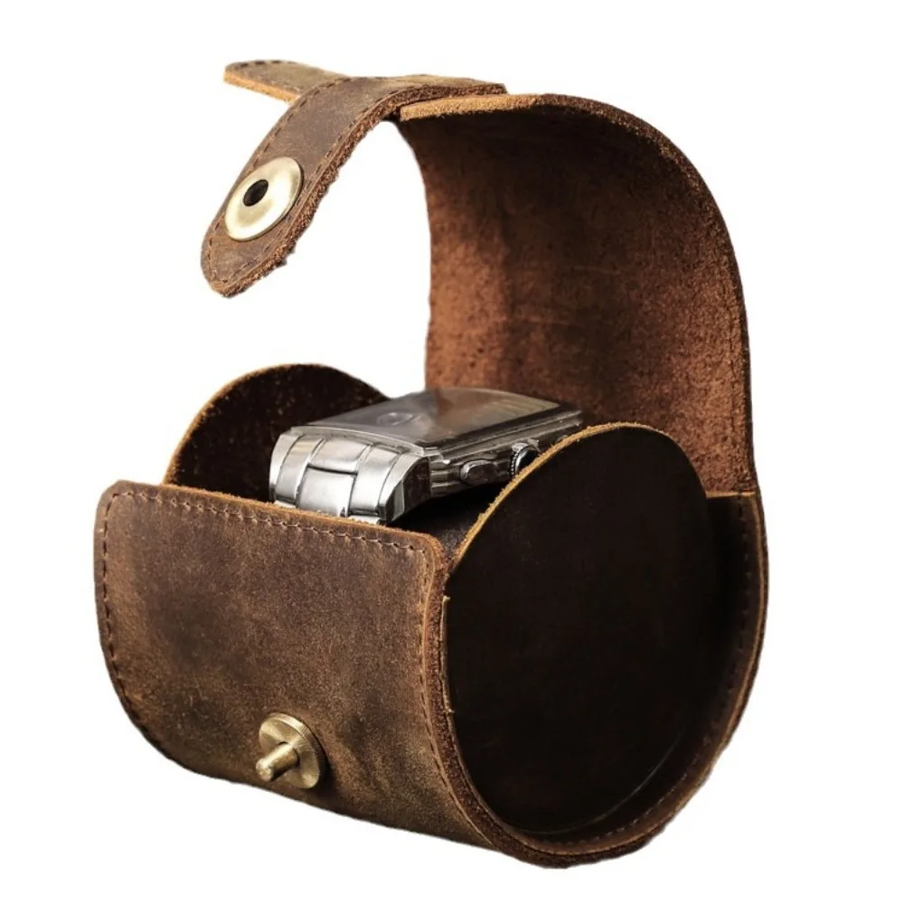 Handmade 100% Cow Leather Retro Single Watch Roll Organizer for Men and Women Gifts Travel Case with Buckle
Handmade 100% Cow Leather Retro Single Watch Roll Organizer for Men and Women Gifts Travel Case with Buckle