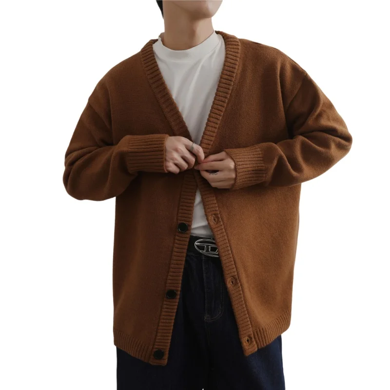 Men Cycling Sweatshirt Japanese Retro Laid-back Style Cardigan V-neck Sweater Autumn Winter Home Knitted Sweater Cardigan Coats
Men Cycling Sweatshirt Japanese Retro Laid-back Style Cardigan V-neck Sweater Autumn Winter Home Knitted Sweater Cardigan Coats