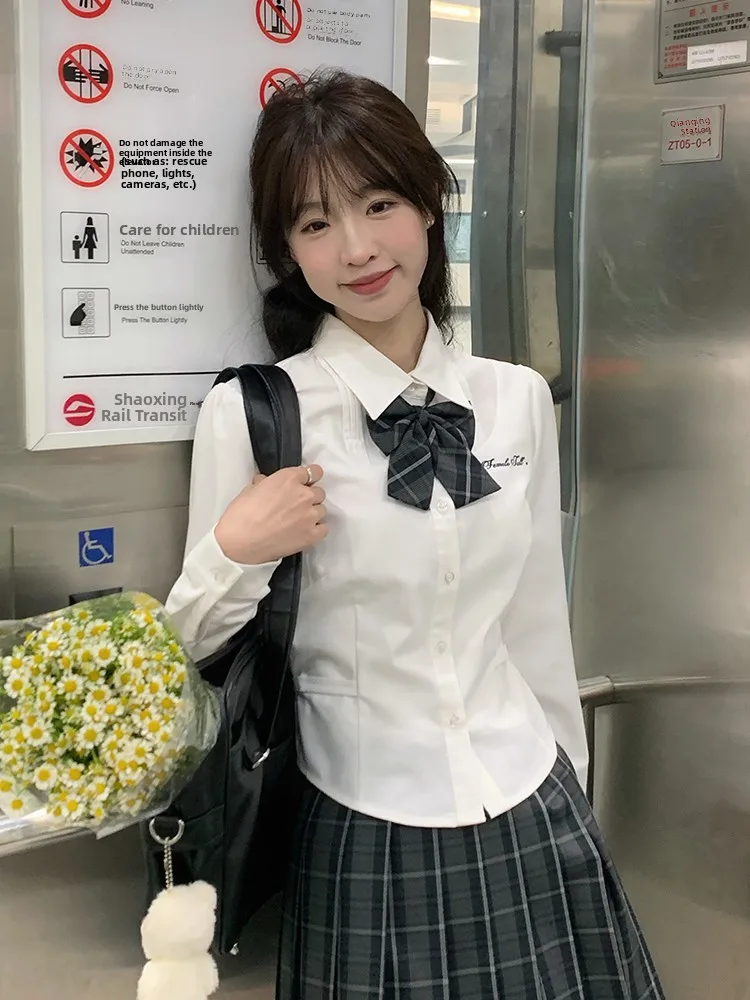 Original Tokyo Annual Record Jk Uniform Long Sleeve White Shirt Basic Style College Wind Early Autumn Women's Fashion Shirt
Original Tokyo Annual Record Jk Uniform Long Sleeve White Shirt Basic Style College Wind Early Autumn Women's Fashion Shirt