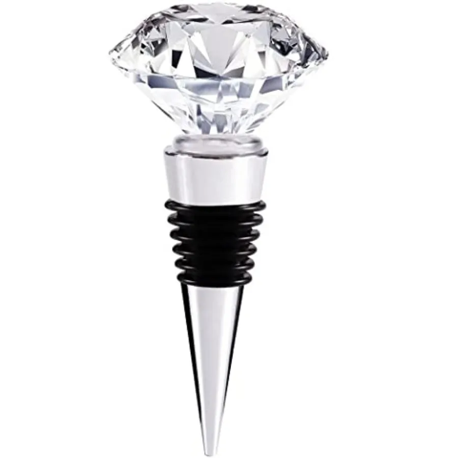 Decorative Crystal Wine and Beverage Bottle Stopper for Wine, Made of Zinc Alloy and Glass, Reusable Plug with Gift Box 1pcs Cr
Decorative Crystal Wine and Beverage Bottle Stopper for Wine, Made of Zinc Alloy and Glass, Reusable Plug with Gift Box 1pcs Cr