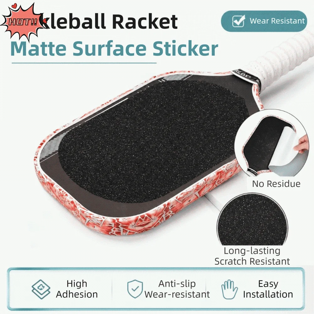 2Pcs Universal Pickleball Paddle Surface Sticker Abrasion-resistant Enhances Spin Paddle Grit Surface Tape No Sticky Residue
2Pcs Universal Pickleball Paddle Surface Sticker Abrasion-resistant Enhances Spin Paddle Grit Surface Tape No Sticky Residue
