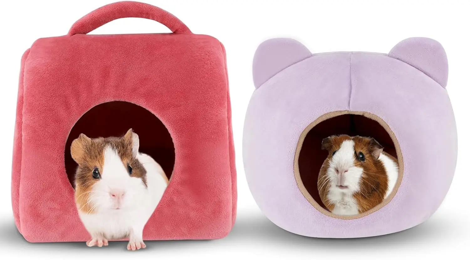 2 Pack Small Animal Bed for Guinea Pigs, Hamsters, Hedgehogs - Soft, Washable Hideout with Anti-Slip Bottom
2 Pack Small Animal Bed for Guinea Pigs, Hamsters, Hedgehogs - Soft, Washable Hideout with Anti-Slip Bottom