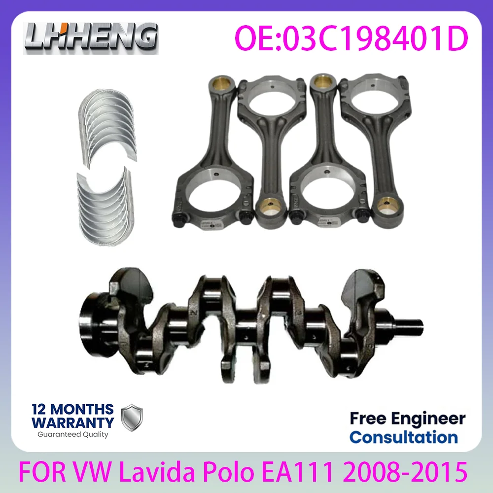 EA111 Engine Crankshaft Connecting Rod Main Bearing Set OE 03C198401D For VW Lavida Polo Bora Golf 1.4L 1.4 L T L4 GAS 2008-2015
EA111 Engine Crankshaft Connecting Rod Main Bearing Set OE 03C198401D For VW Lavida Polo Bora Golf 1.4L 1.4 L T L4 GAS 2008-2015