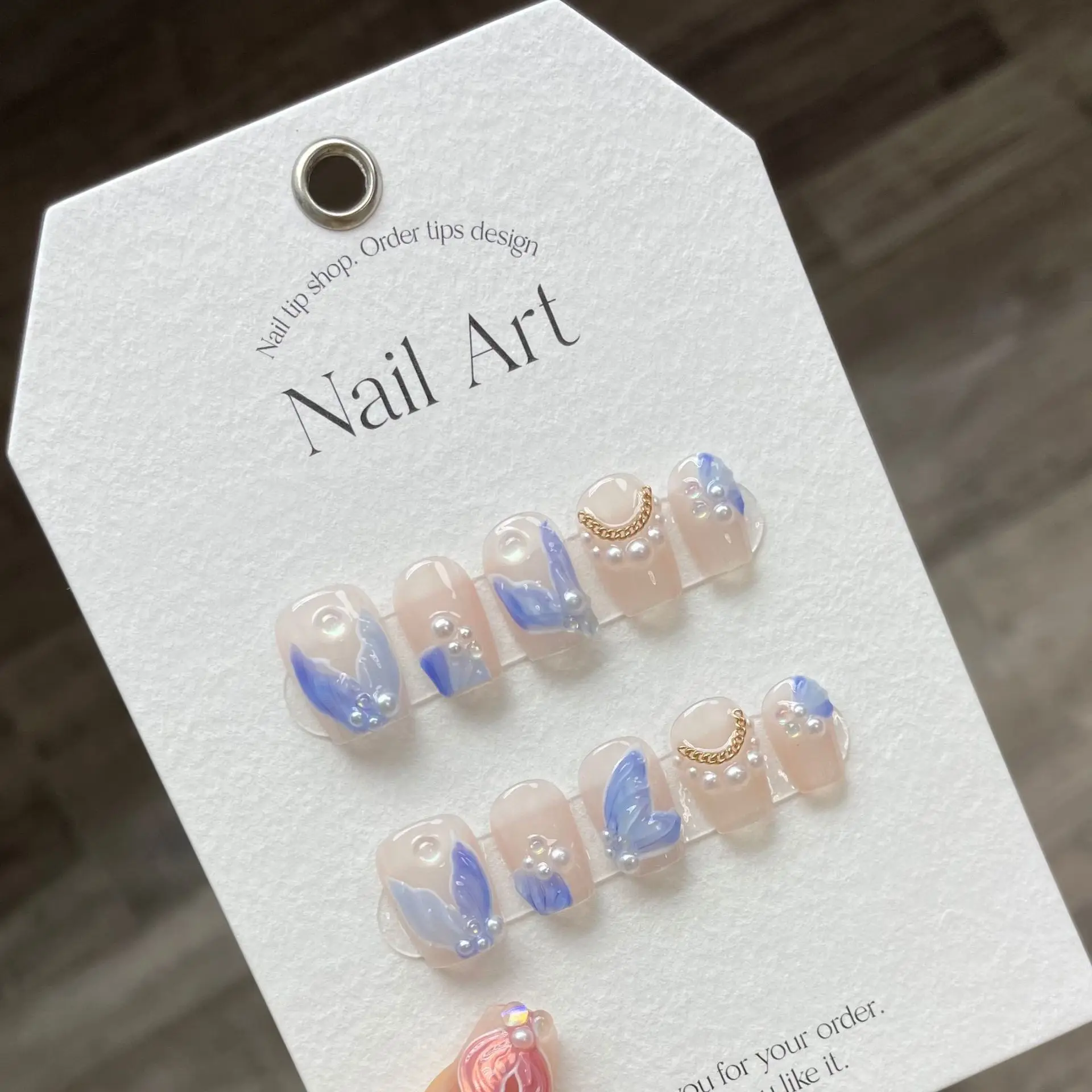 10Pcs French Handmade Press on Nails with Pearl Cat Eye Fishtail Pattern Fake Nails Short Square Wearable Manicure Nail Tips Set
10Pcs French Handmade Press on Nails with Pearl Cat Eye Fishtail Pattern Fake Nails Short Square Wearable Manicure Nail Tips Set