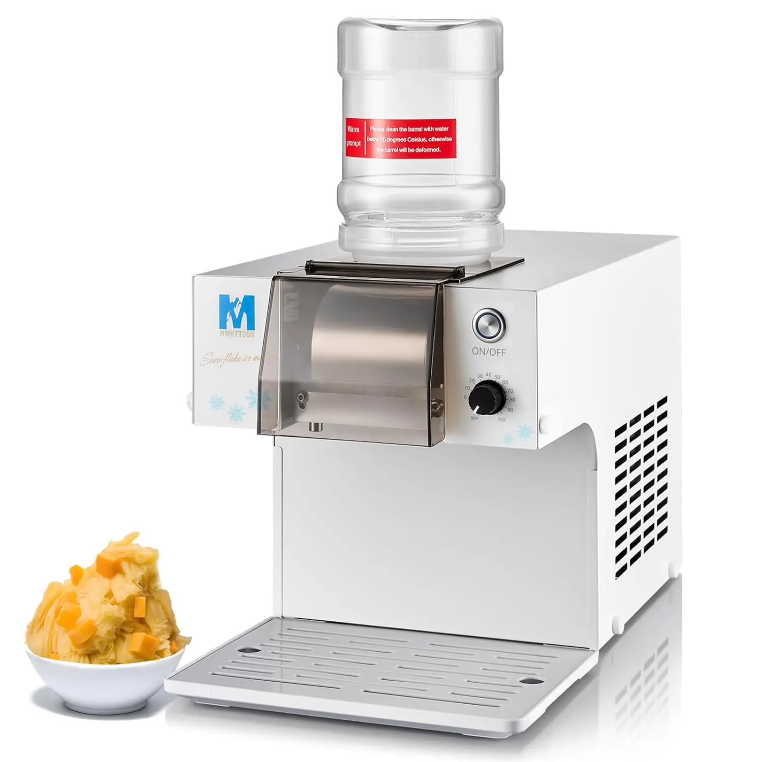 Snowflake Ice Machine 260W Shaved Ice Machine for Snowflake Rapid Cooling Food Grade Stainless Steel Material Snowflake Ice
Snowflake Ice Machine 260W Shaved Ice Machine for Snowflake Rapid Cooling Food Grade Stainless Steel Material Snowflake Ice