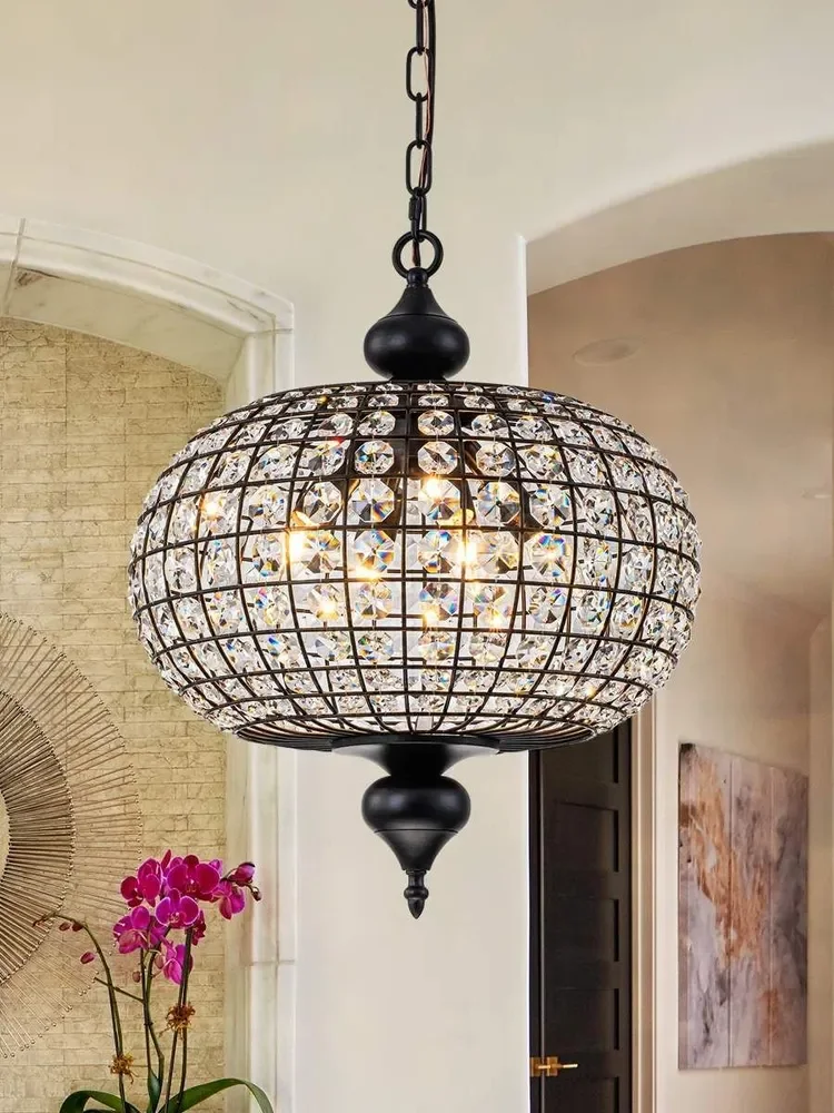 Black Globe Crystal Chandelier Vintage Sphere Pendant Light for Dining Living Room Bedroom Foyer Entryway Decor Hanging Lamp
Black Globe Crystal Chandelier Vintage Sphere Pendant Light for Dining Living Room Bedroom Foyer Entryway Decor Hanging Lamp