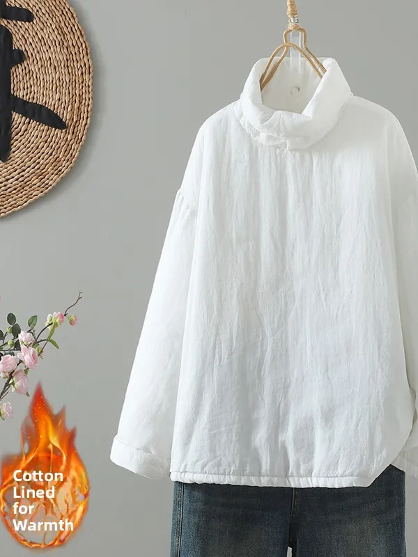 Linen Cotton Jaet Women's Simple Loose Slimming Winter Coat Pure Color Brand Tagl Svel Long Sve Commute Sle
Linen Cotton Jaet Women's Simple Loose Slimming Winter Coat Pure Color Brand Tagl Svel Long Sve Commute Sle