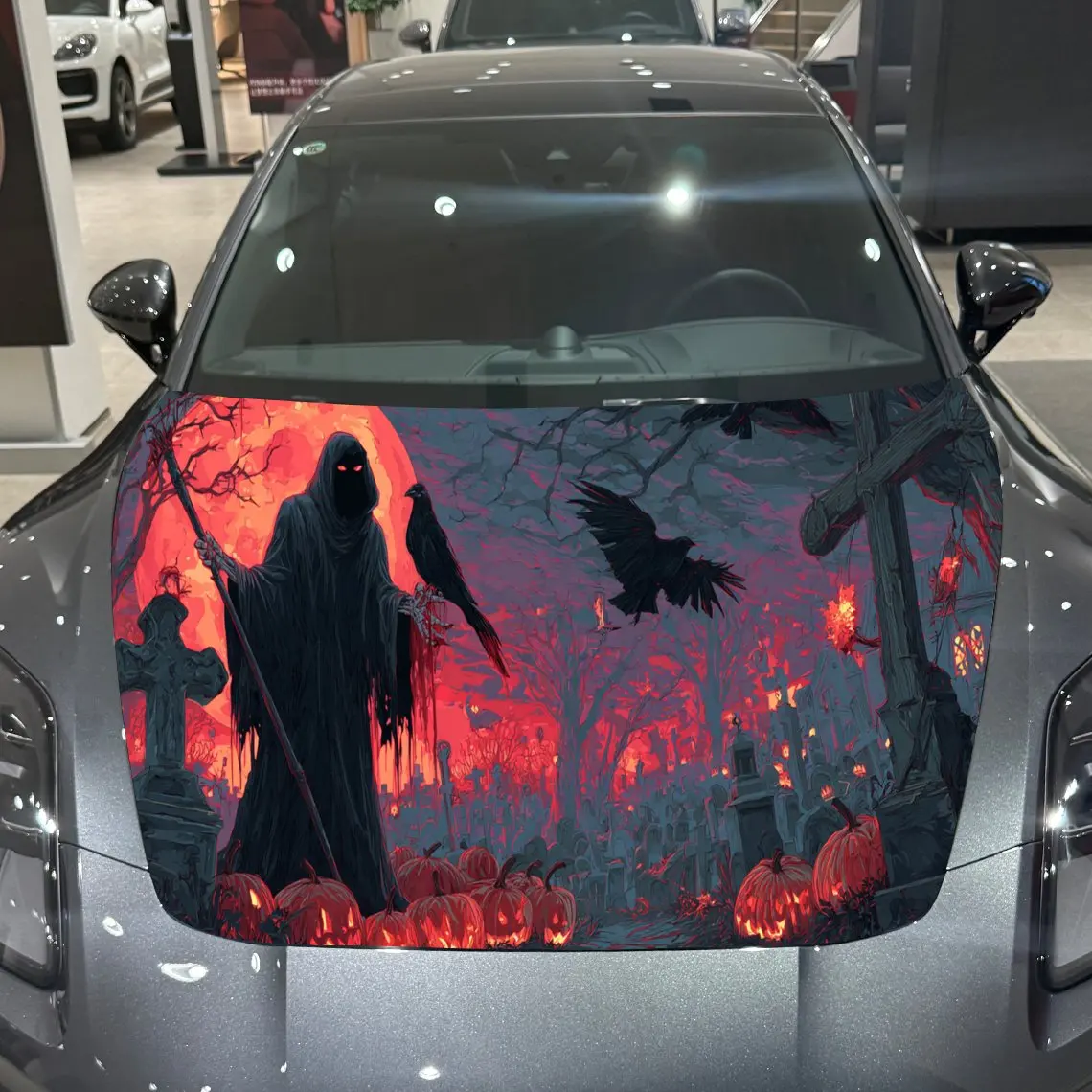 Dark Death God and the Raven Car Hood Vinyl Stickers Car Surface Protection Decal Car Decoration Cover Vinyl Wraps Waterproof Se
Dark Death God and the Raven Car Hood Vinyl Stickers Car Surface Protection Decal Car Decoration Cover Vinyl Wraps Waterproof Se