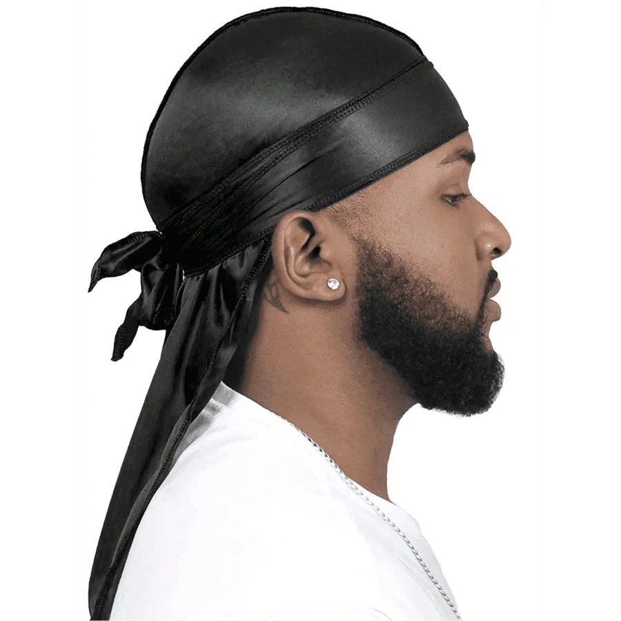 1pc Men's Silk Durag, With Elastic Band - Solid Color Fashion Headband, Suitable For Casual, Comfortable, Sports And Outdoor Activities. Breathable And Soft, Unisex, Pirate Style Durag, Pirate Hat, Pirate Costume.
1pc Men's Silk Durag, With Elastic Band - Solid Color Fashion Headband, Suitable For Casual, Comfortable, Sports And Outdoor Activities. Breathable And Soft, Unisex, Pirate Style Durag, Pirate Hat, Pirate Costume.