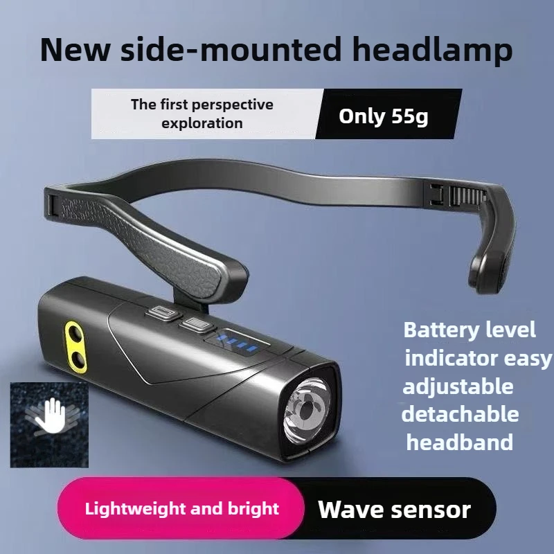 T202S Headlamp Hanging Ear Styl Headlight 1000MA Built-in Battery Press+Induction Switch Waterproof IPX4 Hiking Head Light
T202S Headlamp Hanging Ear Styl Headlight 1000MA Built-in Battery Press+Induction Switch Waterproof IPX4 Hiking Head Light