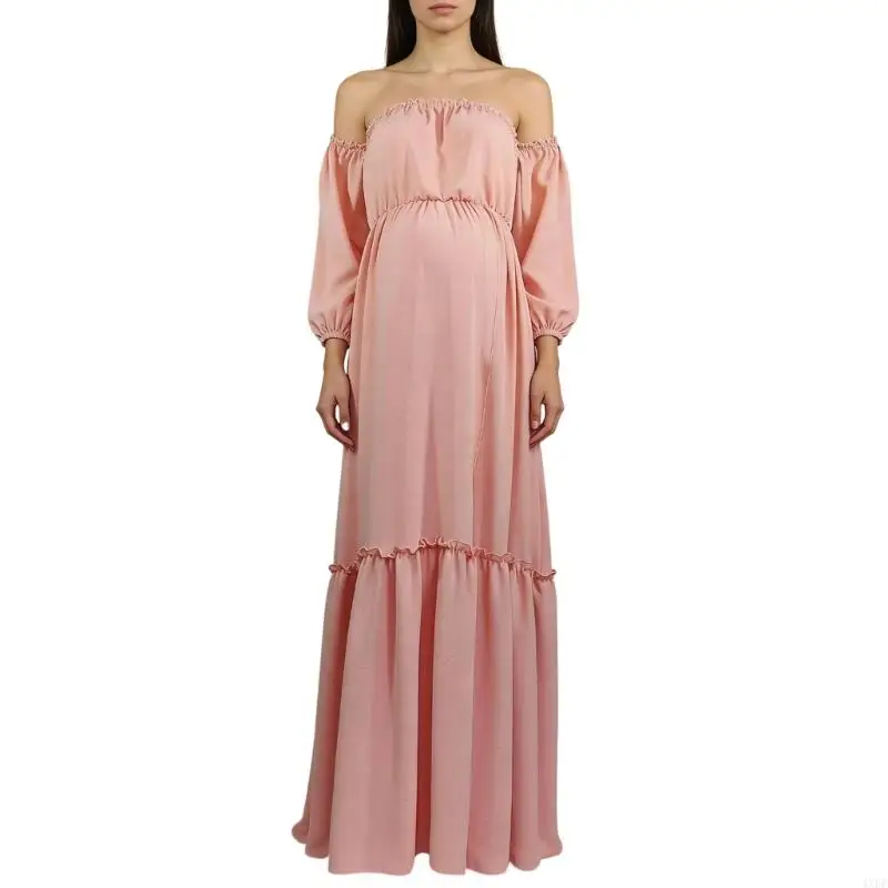 Off Shoulder Pregnancy Dress Photography Props Elegant Maternity Dress
Off Shoulder Pregnancy Dress Photography Props Elegant Maternity Dress