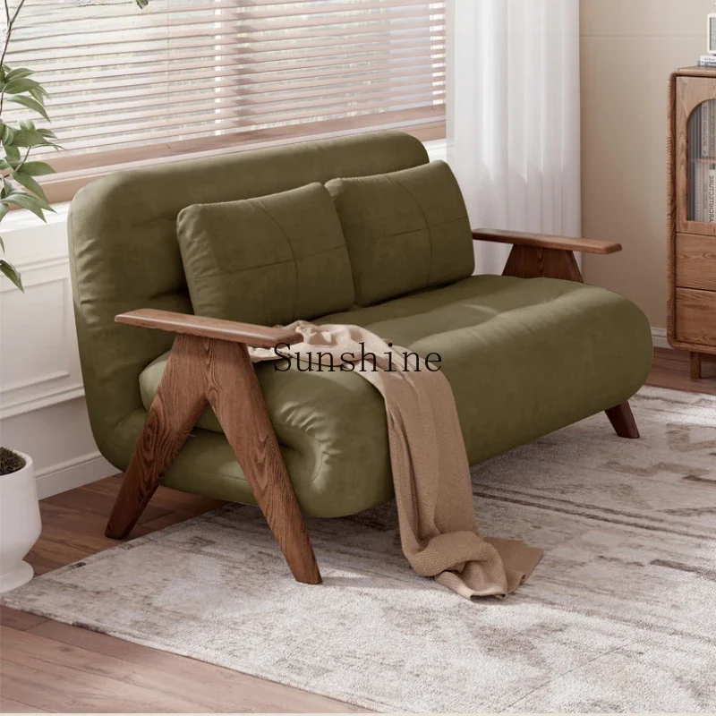 Small apartment living room retro folding dual-purpose multi-functional solid wood sofa bed
Small apartment living room retro folding dual-purpose multi-functional solid wood sofa bed