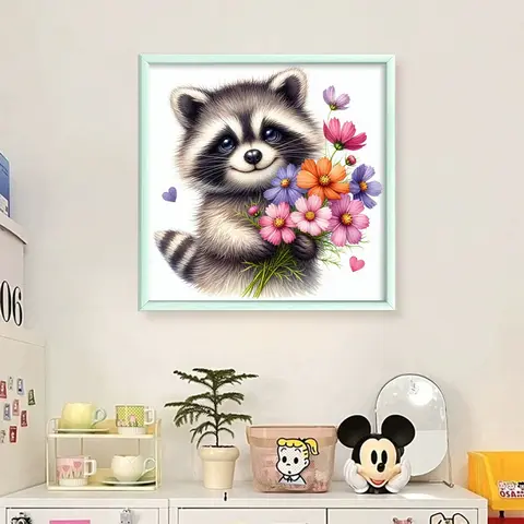 Partial Embroidery Beads Printed 11CT Animal Cross Stitch Kit Home Art Decor