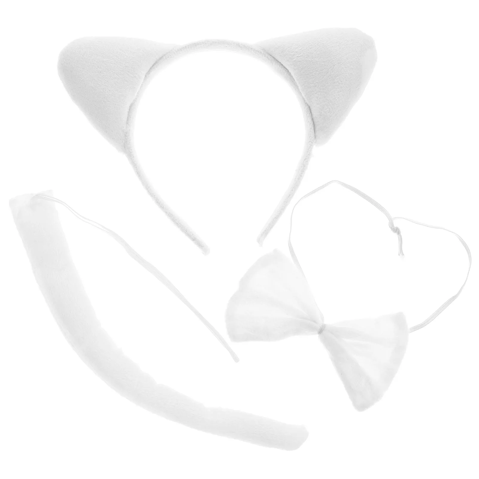 White Cat Headdress Set Ears Headband Tail Bow Kids Animal Costume Accessories Cosplay Halloween Festival Prop Photoshoot Gift
White Cat Headdress Set Ears Headband Tail Bow Kids Animal Costume Accessories Cosplay Halloween Festival Prop Photoshoot Gift
