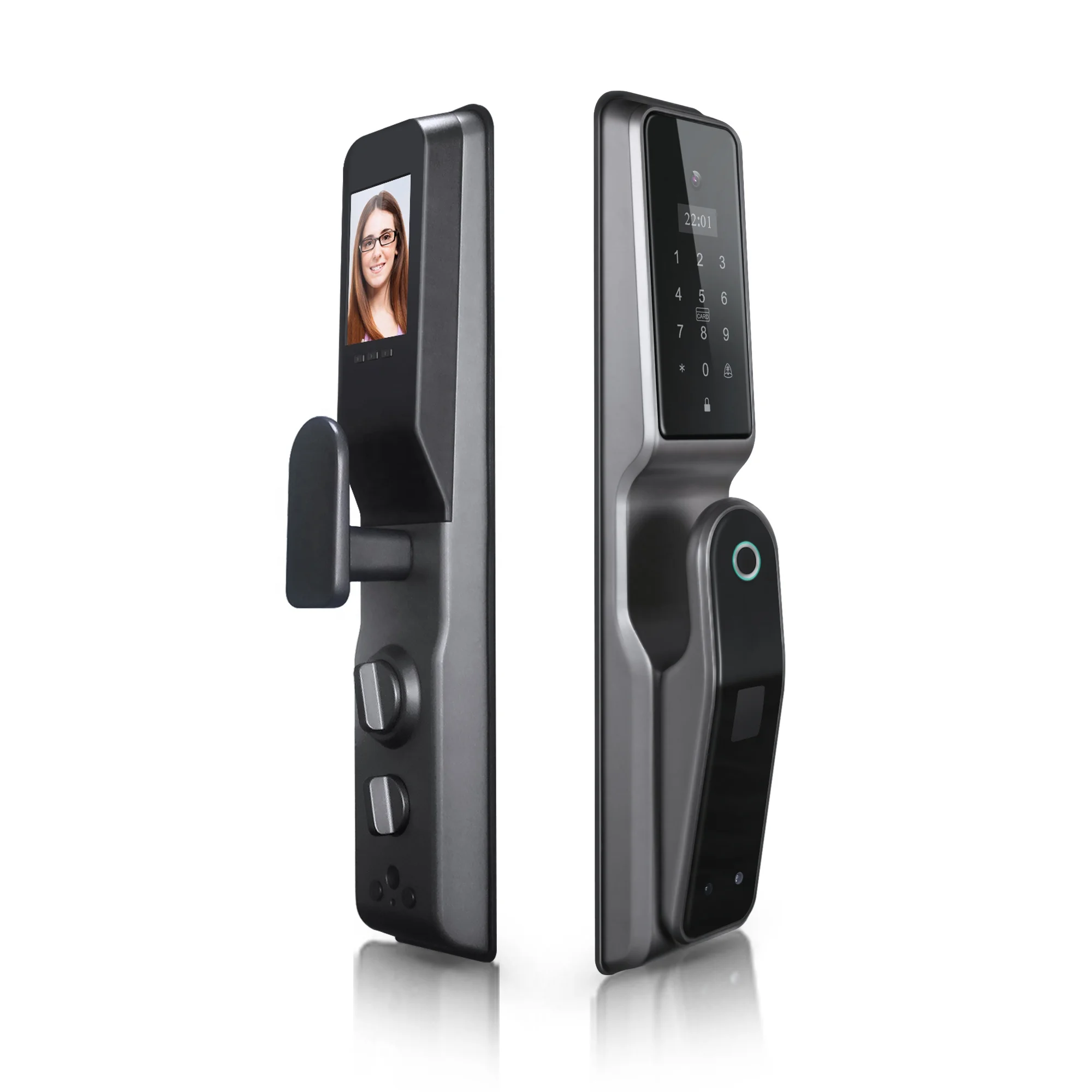 Competitive price smart lock automatic home electronic locks wifi fingerprint door lock with Cats Eye Camera PST-AF60P
Competitive price smart lock automatic home electronic locks wifi fingerprint door lock with Cats Eye Camera PST-AF60P