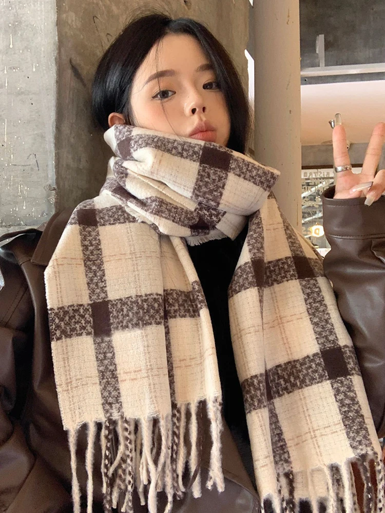 Women Winter Retro Knitted Scarf Headscarf Ladies Men Casual Preppy Plaid Tassel Scarve Mujer Male Foulard Wrap Shawl New Unisex
Women Winter Retro Knitted Scarf Headscarf Ladies Men Casual Preppy Plaid Tassel Scarve Mujer Male Foulard Wrap Shawl New Unisex