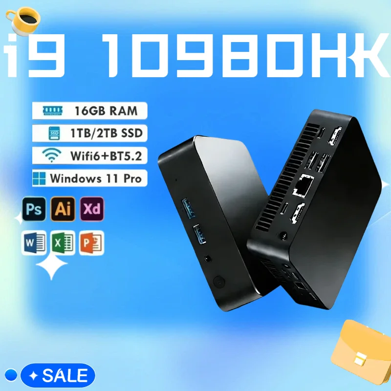 Windows 11 Pro WIFI 6 BT5.2 4K HD New MINI Core i9 10980HK PC RAM 1TB 2TB SSD 16GB Gaming Office Study Pc
Windows 11 Pro WIFI 6 BT5.2 4K HD New MINI Core i9 10980HK PC RAM 1TB 2TB SSD 16GB Gaming Office Study Pc