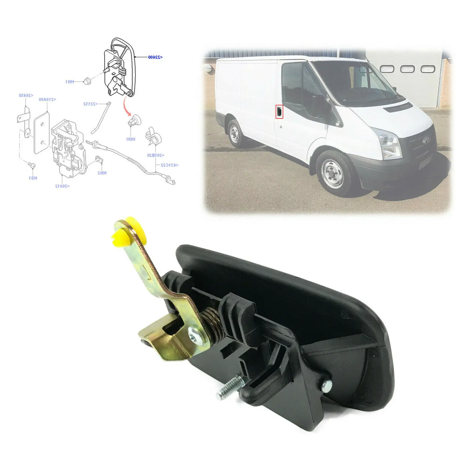 Outer Door Handle For Front Door Part Number:1494053 For Ford Transit 6th/7th Generation Models Automotive Door Handle Component
Outer Door Handle For Front Door Part Number:1494053 For Ford Transit 6th/7th Generation Models Automotive Door Handle Component