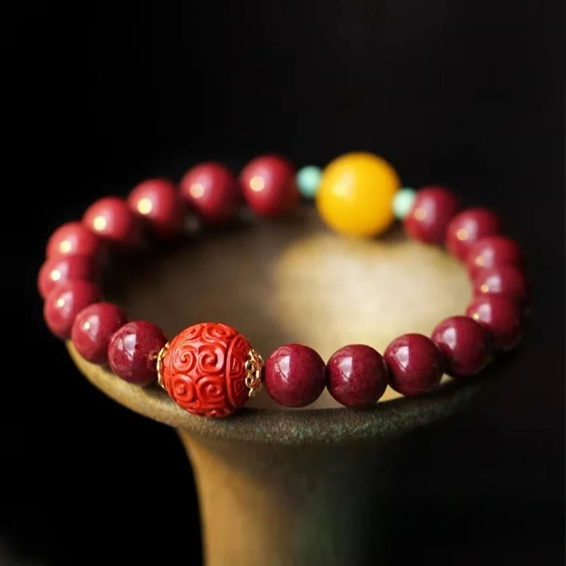Natural Imperial Purple Gold Sand Bracelet Natural Cinnabar Bracelets for Men and Women Beeswax Bracelets Cinnabar Natural Stone
Natural Imperial Purple Gold Sand Bracelet Natural Cinnabar Bracelets for Men and Women Beeswax Bracelets Cinnabar Natural Stone