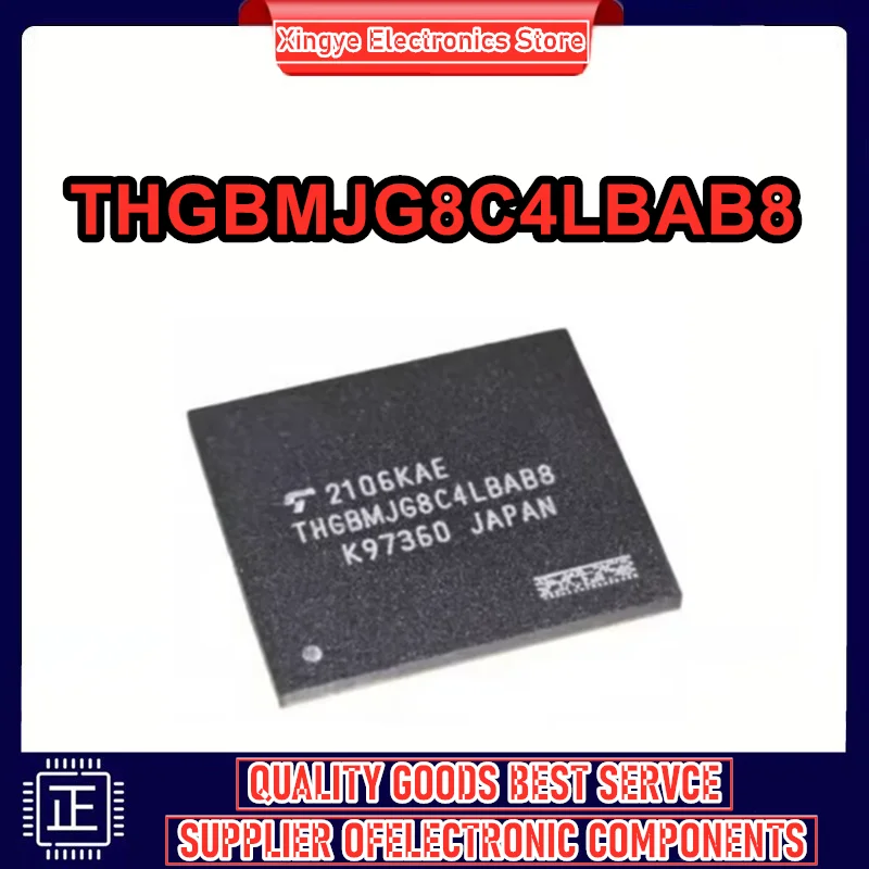 THGBMJG8C4LBAB8 32GB industrial-grade EMMC V5.1 BGA153 IC New Original in Stock
THGBMJG8C4LBAB8 32GB industrial-grade EMMC V5.1 BGA153 IC New Original in Stock