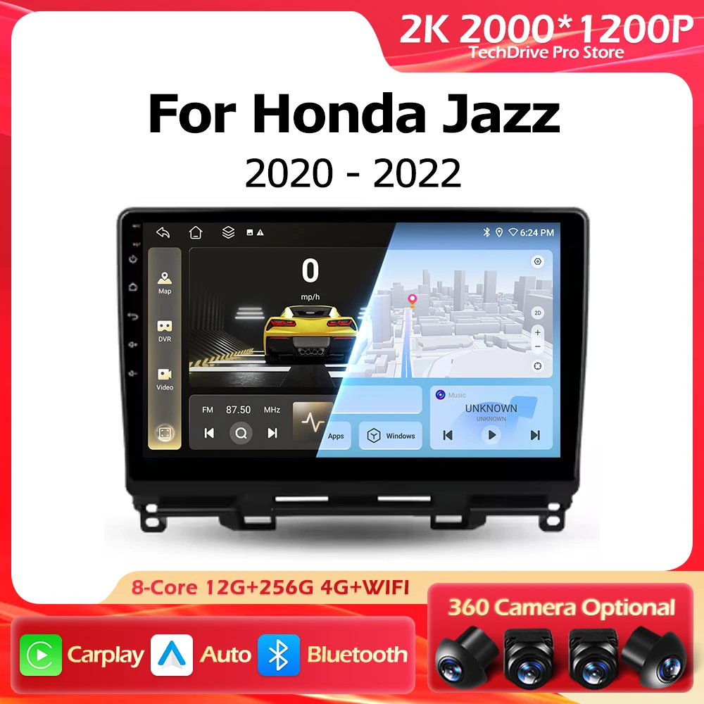 Android 16 4G For Honda Jazz 4 Fit 4 2020 - 2022 Car Radio Multimedia Video Player Navigation GPS Auto Carplay WIFI Bluetooth
Android 16 4G For Honda Jazz 4 Fit 4 2020 - 2022 Car Radio Multimedia Video Player Navigation GPS Auto Carplay WIFI Bluetooth